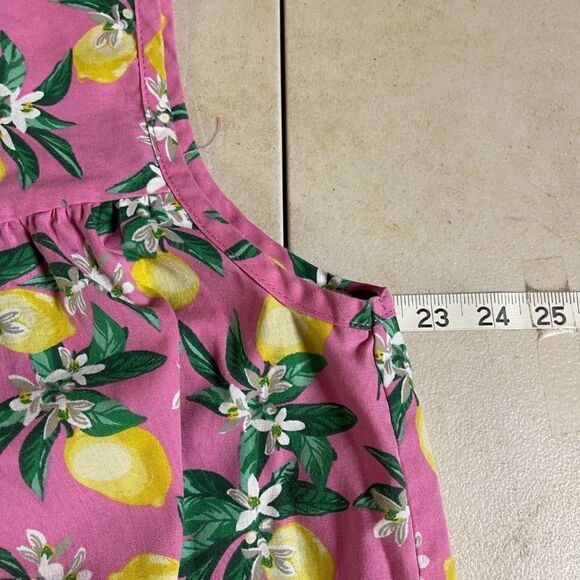 Vintage National Floral Lemon Spring SUmmer MuMu Large - Picture 7 of 10